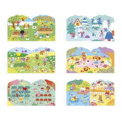 Janod                    Cahier de Stickers La Campagne    Multicolore