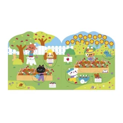 Janod Cahier de Stickers La Campagne Multicolore