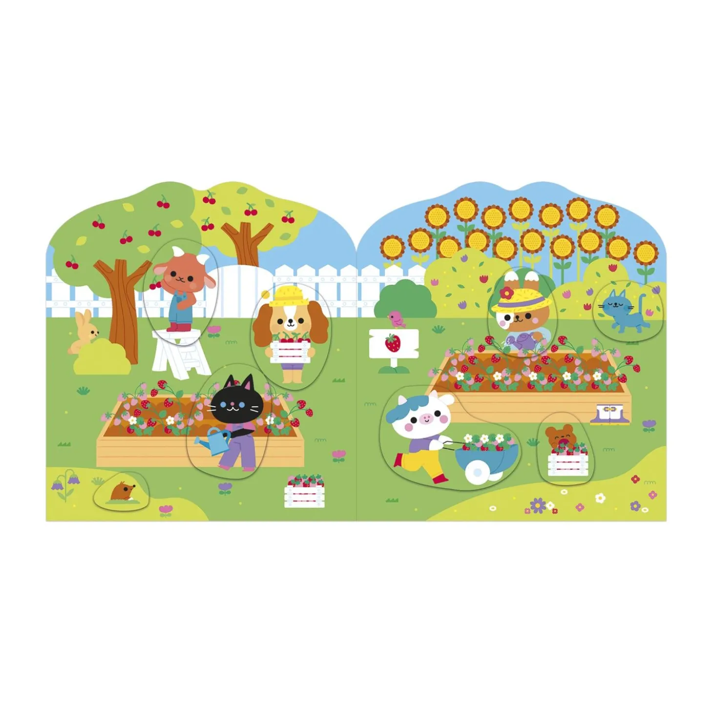 Janod Cahier de Stickers La Campagne Multicolore