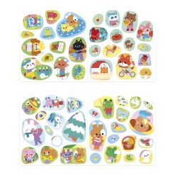 Janod Cahier de Stickers La Campagne Multicolore