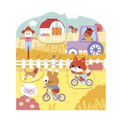 Janod Cahier de Stickers La Campagne Multicolore