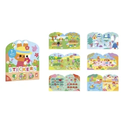 Janod Cahier de Stickers La Campagne Multicolore
