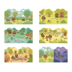 Janod Cahier de Stickers La Foret Multicolore