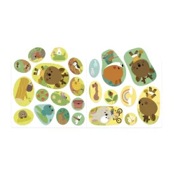 Janod Cahier de Stickers La Foret Multicolore