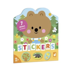 Janod Cahier de Stickers La Foret Multicolore