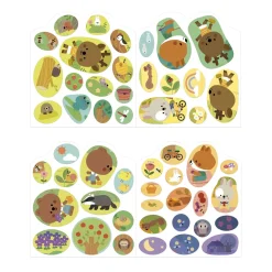 Janod Cahier de Stickers La Foret Multicolore