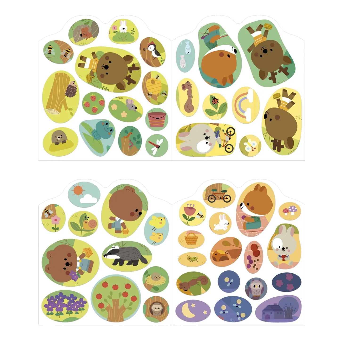 Janod Cahier de Stickers La Foret Multicolore