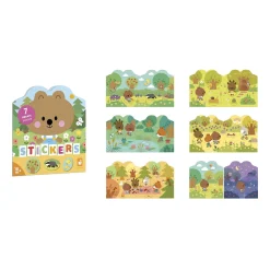 Janod Cahier de Stickers La Foret Multicolore