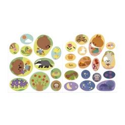 Janod Cahier de Stickers La Foret Multicolore