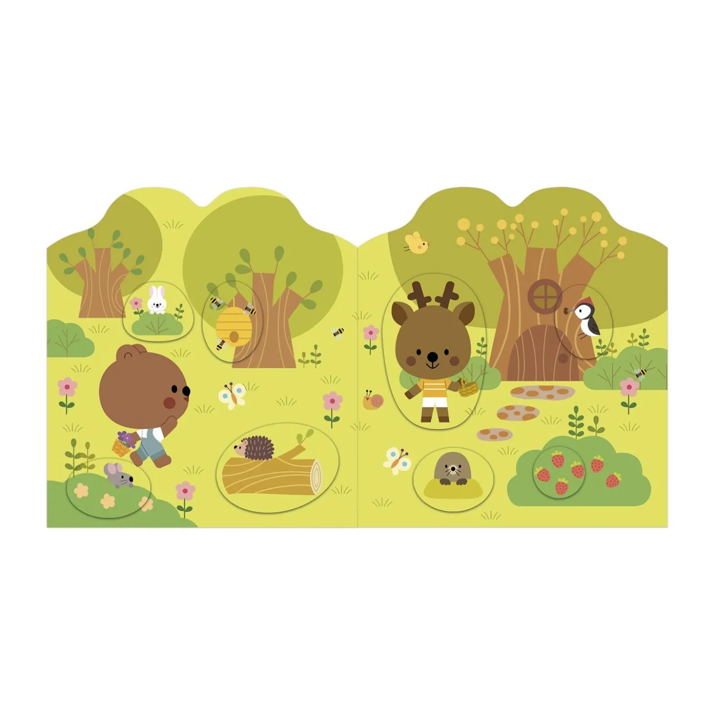 Janod Cahier de Stickers La Foret Multicolore
