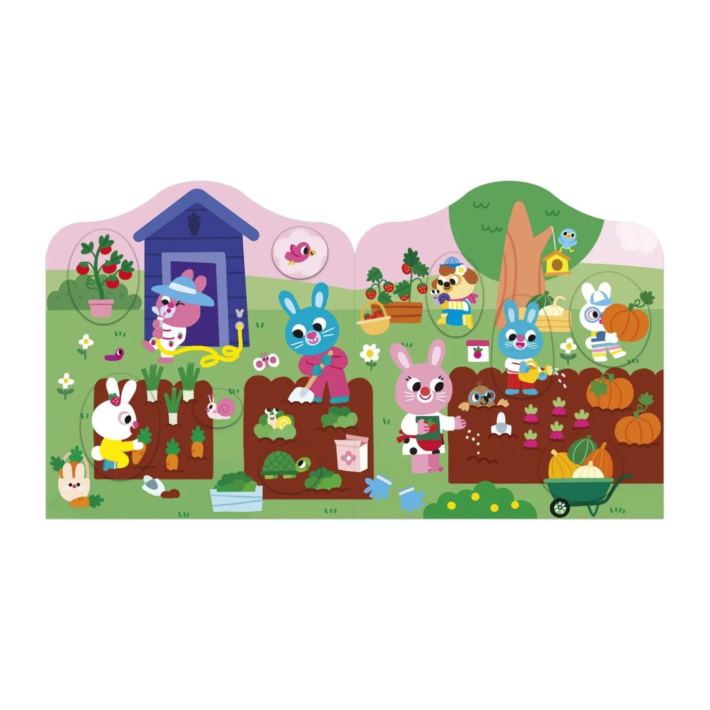 Janod Cahier de Stickers Le Jardin Multicolore