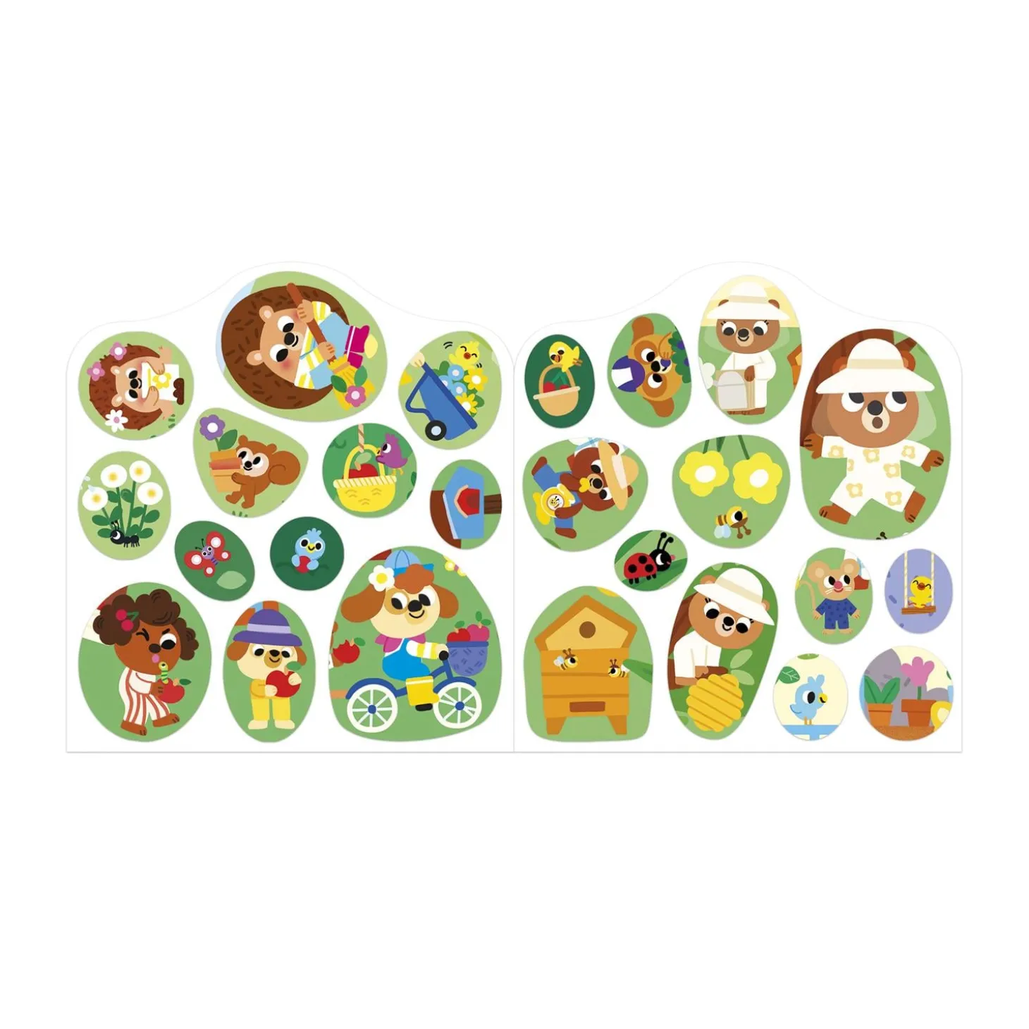 Janod Cahier de Stickers Le Jardin Multicolore