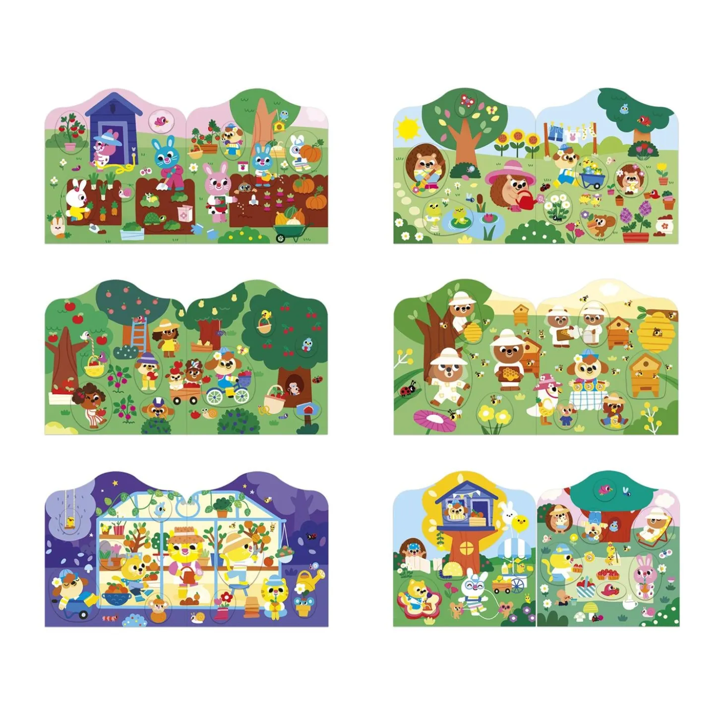 Janod Cahier de Stickers Le Jardin Multicolore