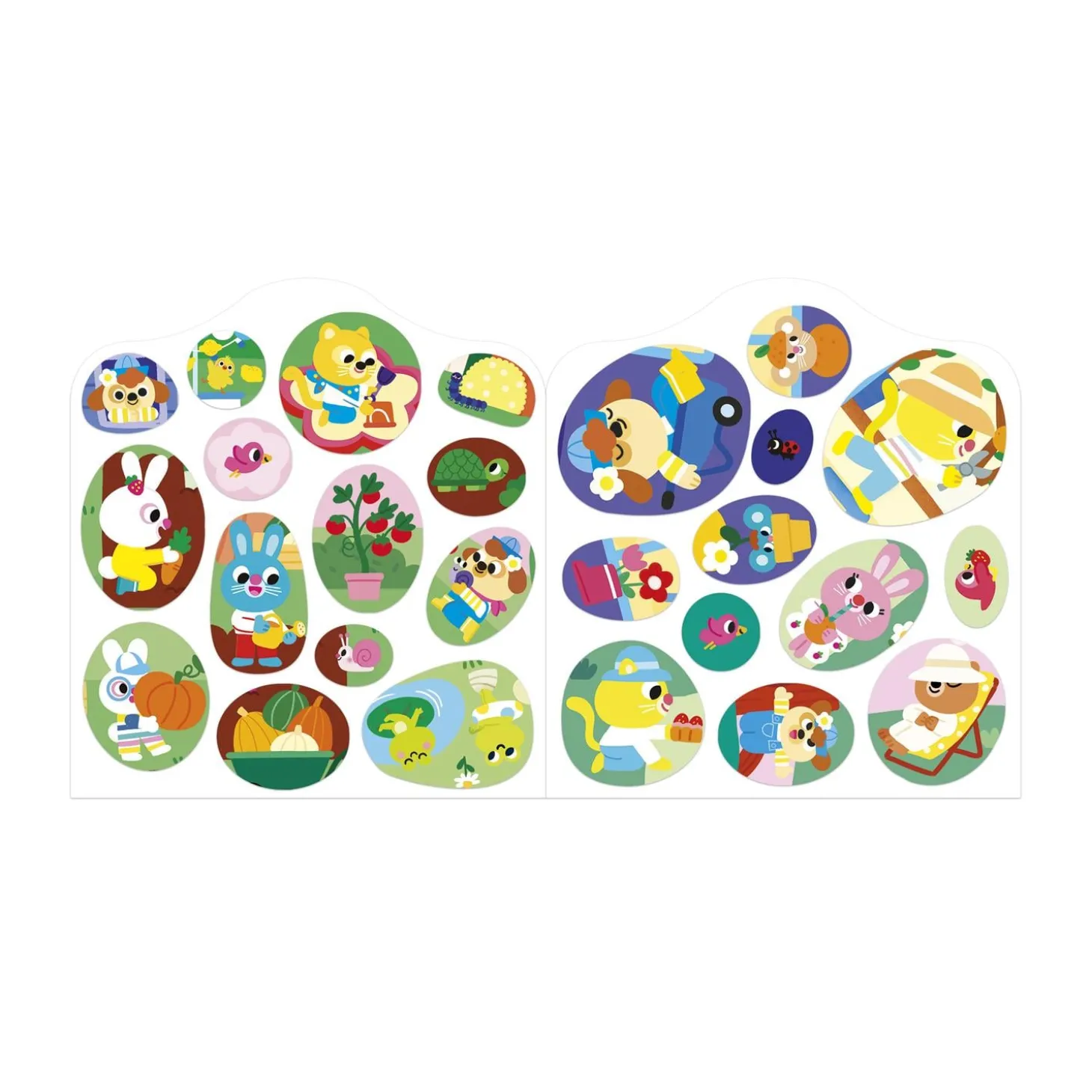 Janod Cahier de Stickers Le Jardin Multicolore