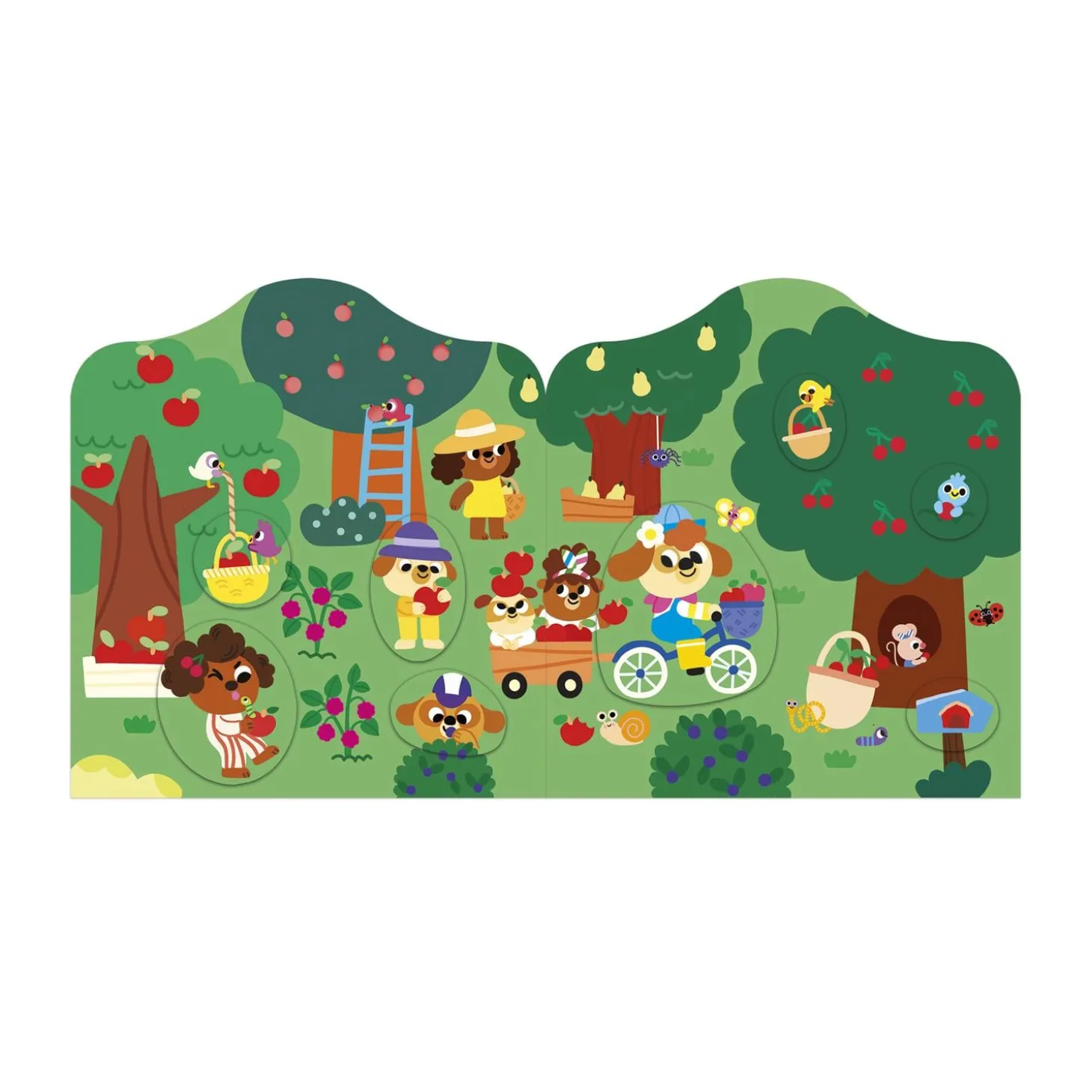 Janod Cahier de Stickers Le Jardin Multicolore