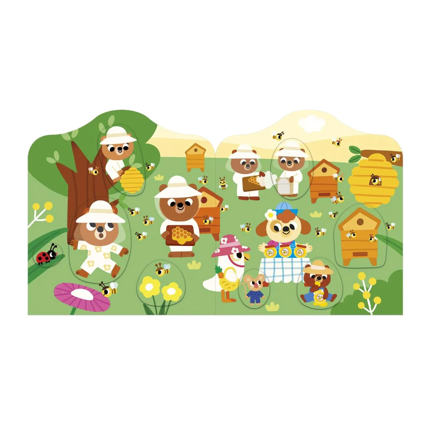 Janod Cahier de Stickers Le Jardin Multicolore