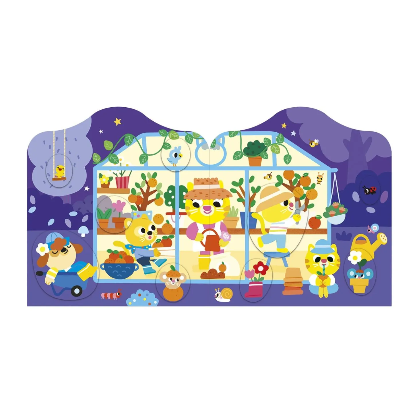 Janod Cahier de Stickers Le Jardin Multicolore