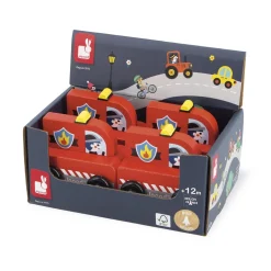 Janod Camion de Pompier Cross Roads Rouge