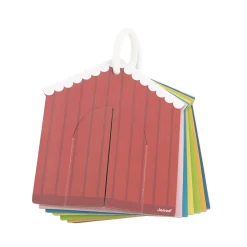Janod                    7 cartes tactiles Les animaux de la ferme    Multicolore