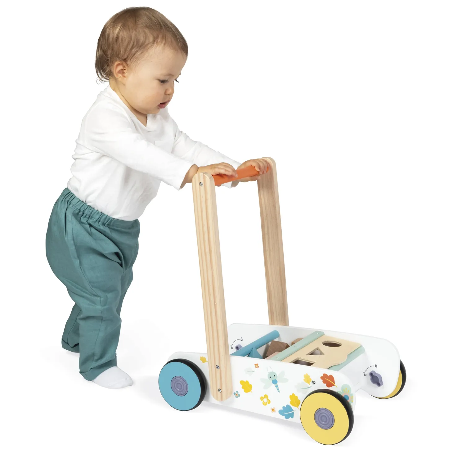 Janod Chariot De Marche Pure Multicolore