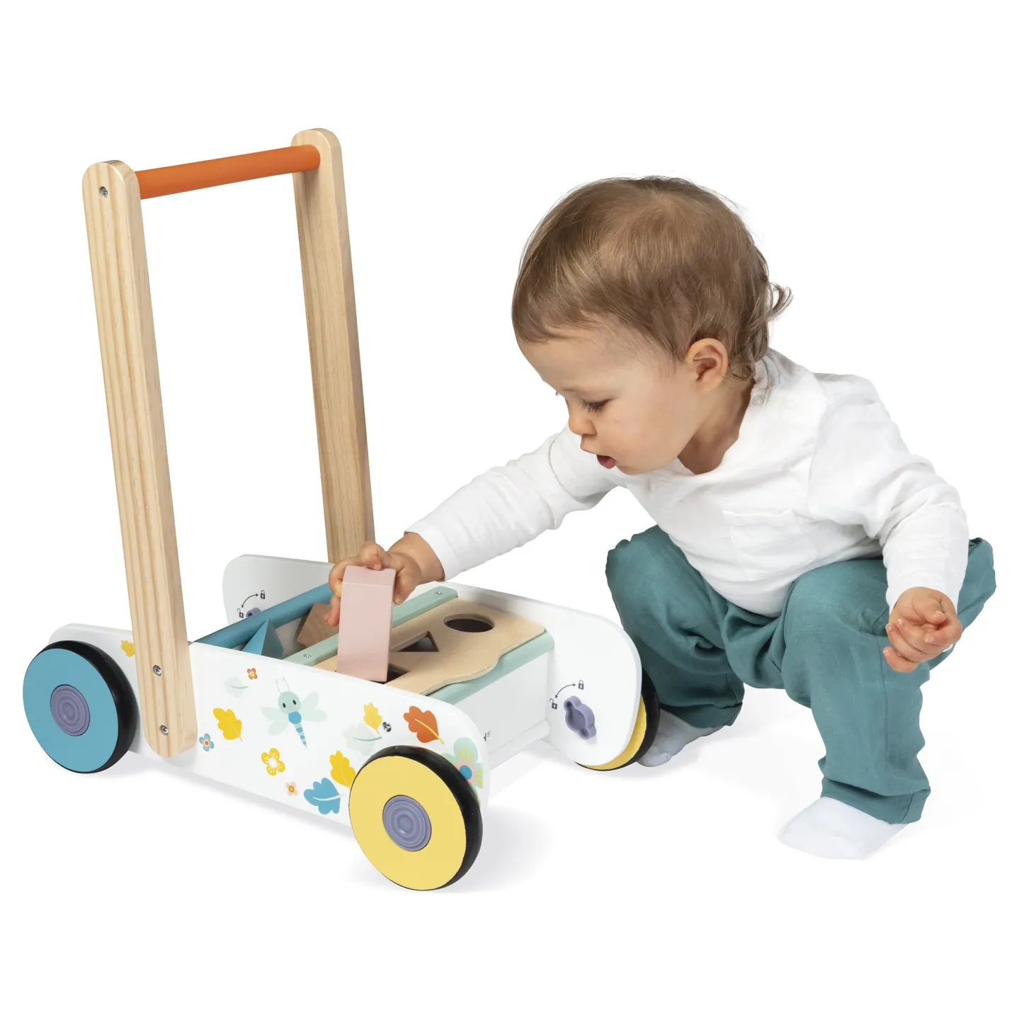 Janod Chariot De Marche Pure Multicolore