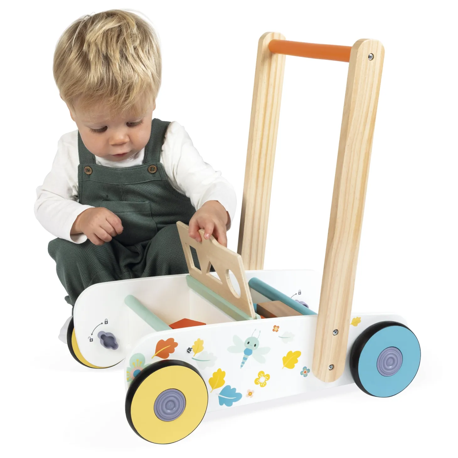 Janod Chariot De Marche Pure Multicolore