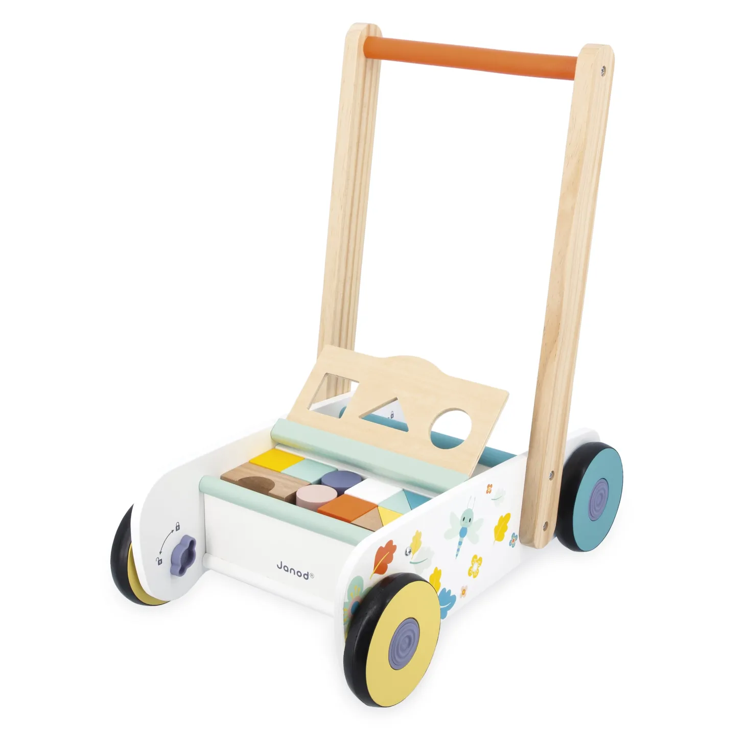Janod Chariot De Marche Pure Multicolore