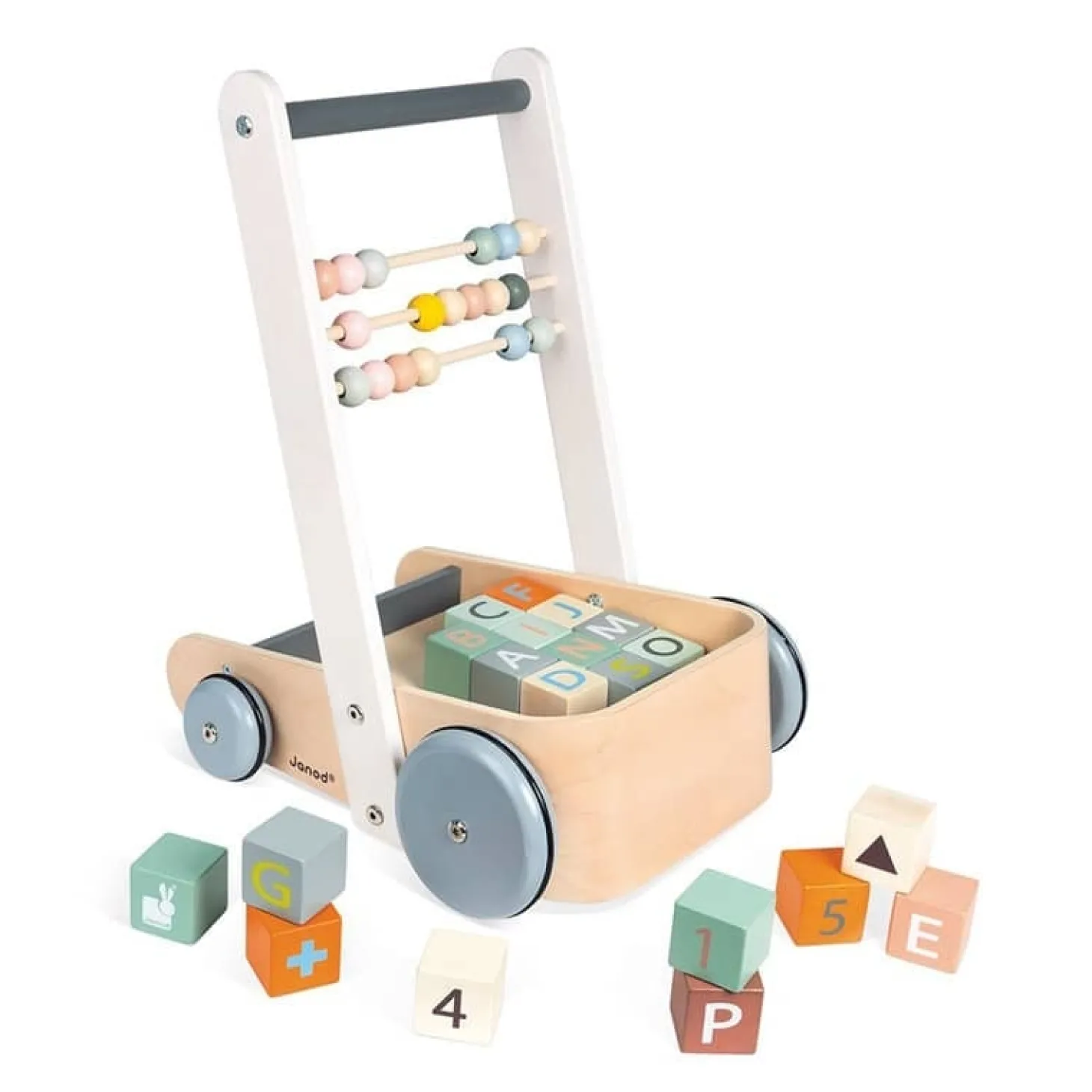 Janod Chariot d'éveil ABC Buggy Sweet Cocoon Multicolore