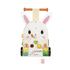 Janod Chariot Lapin Ferme Multicolore