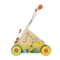 Janod Chariot Lapin Ferme Multicolore