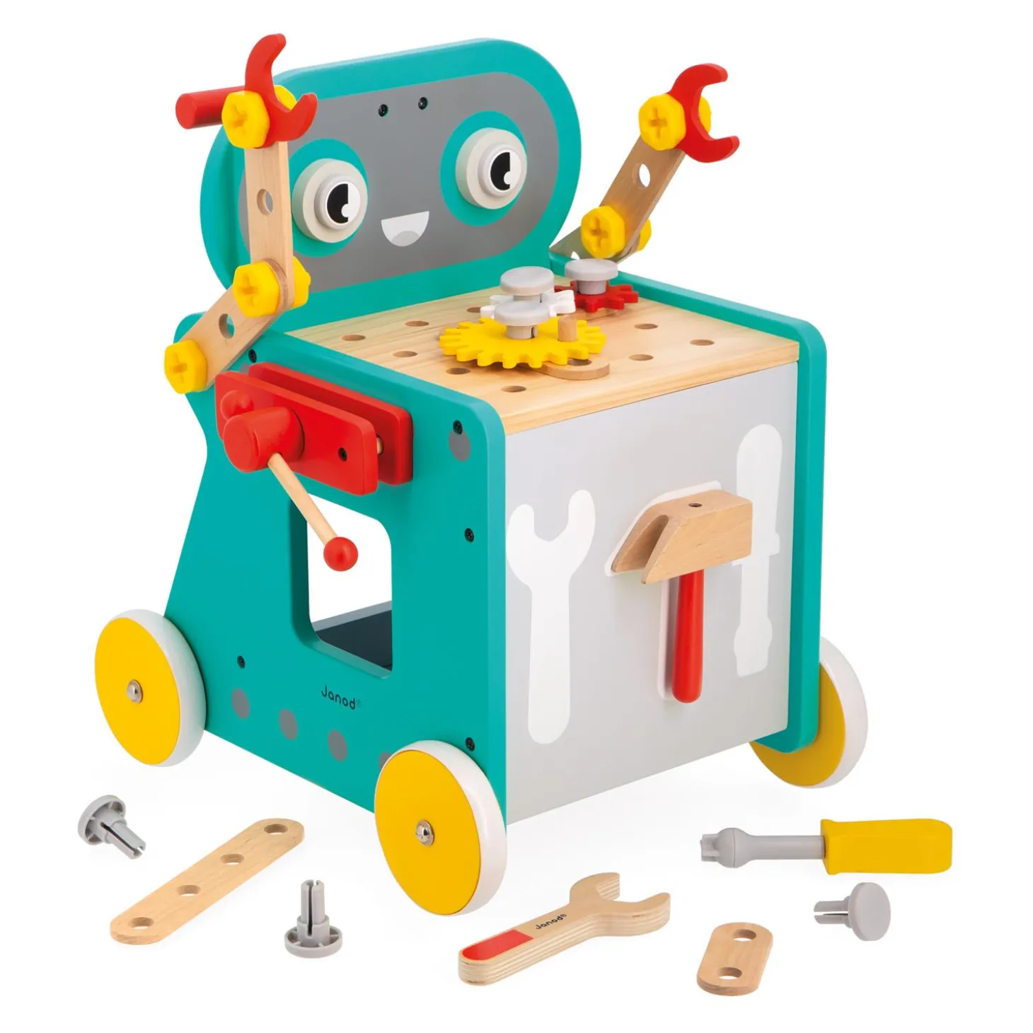 Janod Chariot robot Brico'kids Multicolore