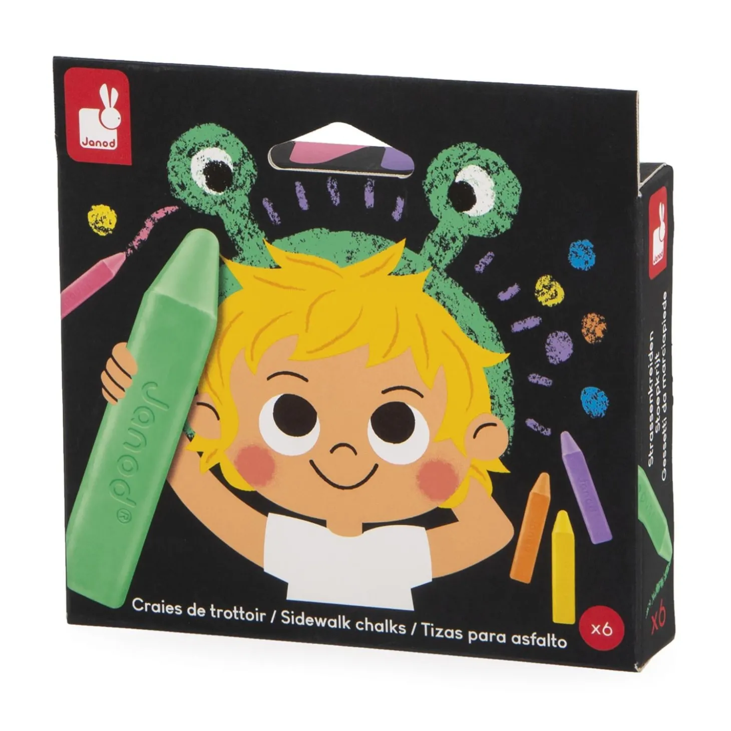 Janod Craies De Trottoir Multicolore