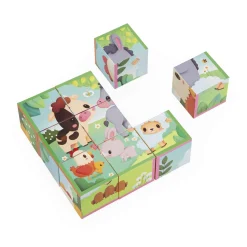Janod                    Cubes Animaux de La Ferme    Multicolore
