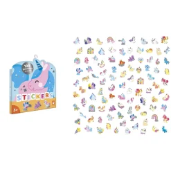 Janod 100 Gommettes Licornes Multicolore