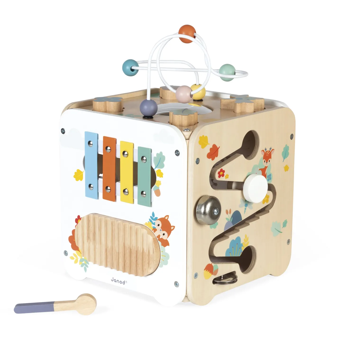 Janod Grand Cube Multi-Activites Pure Multicolore