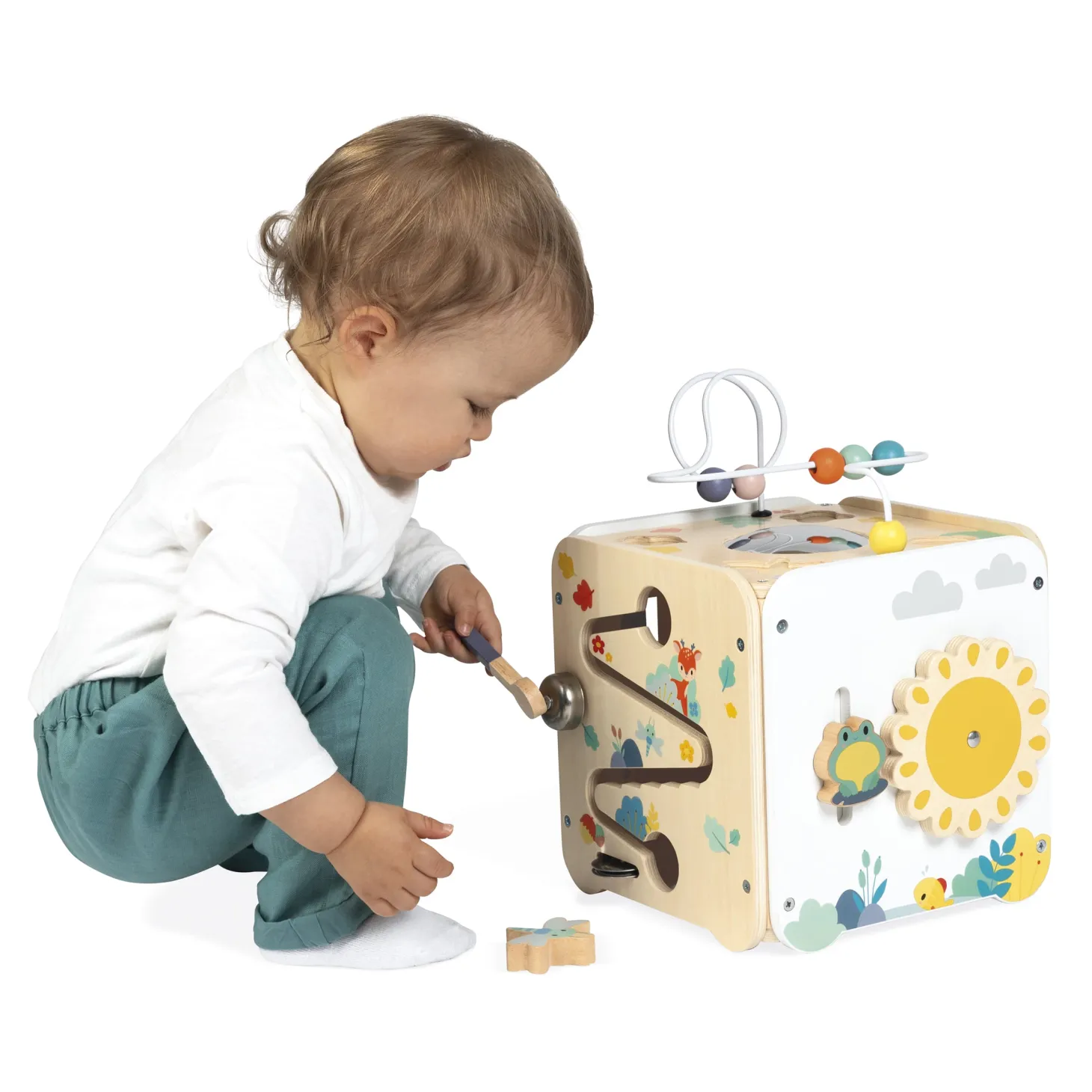Janod Grand Cube Multi-Activites Pure Multicolore