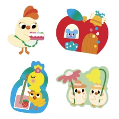 Janod                    50 Grandes Gommettes Printemps    Multicolore