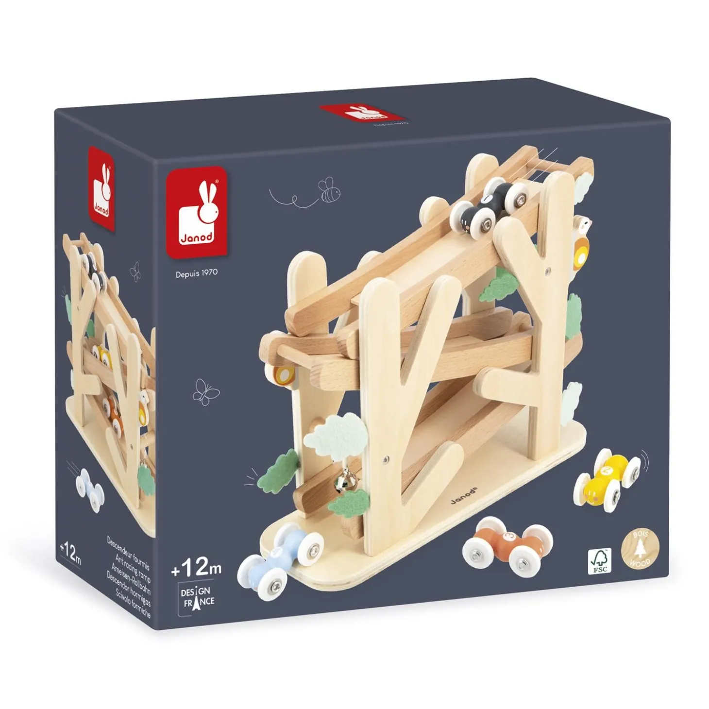 Janod Jeu éducatif Descendeur Fourmis Multicolore
