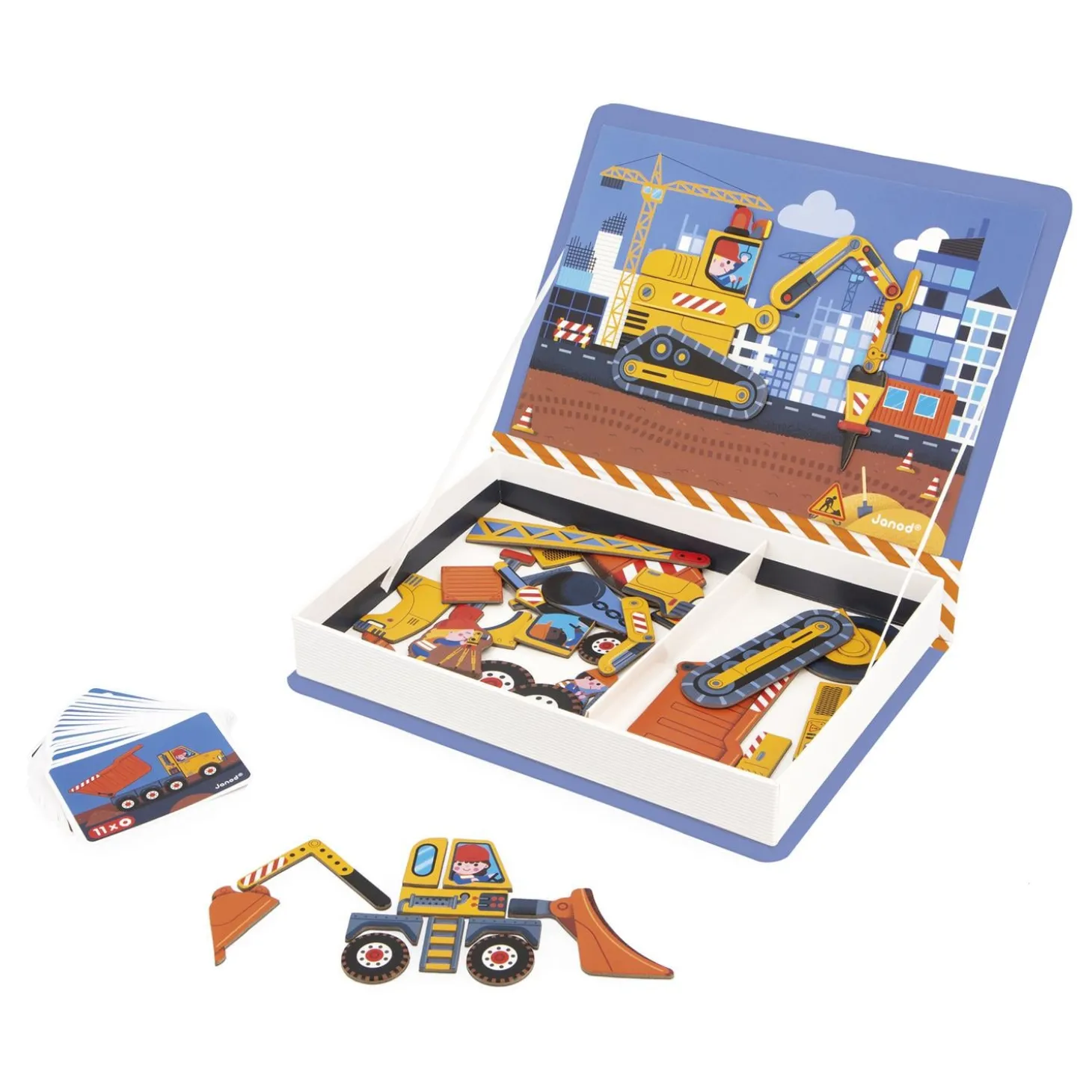 Janod Jeu éducatif Magneti'Book Construction Multicolore