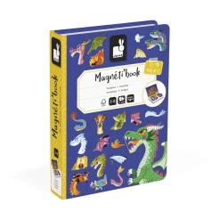 Janod Jeu éducatif Magneti'Book Dragons Violet