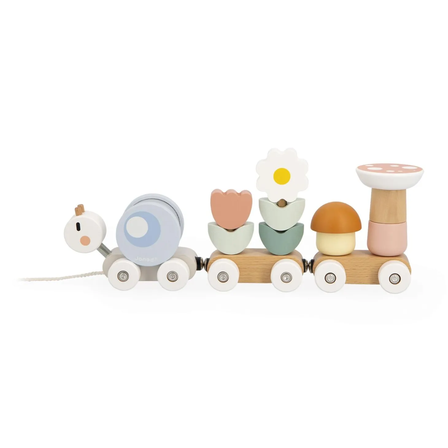 Janod Jeu éducatif Train Escargot Multicolore
