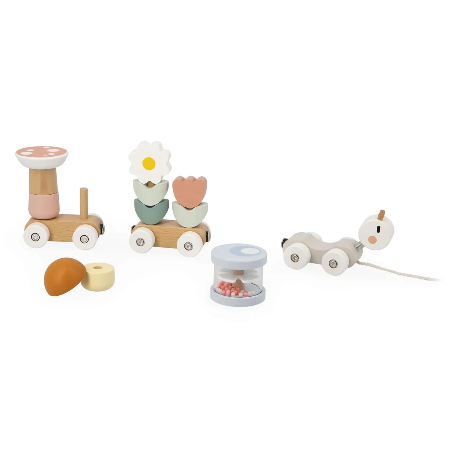Janod Jeu éducatif Train Escargot Multicolore