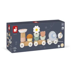 Janod Jeu éducatif Train Escargot Multicolore