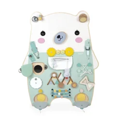 Janod                    Jouet Pure Busy Board Ourson    Vert