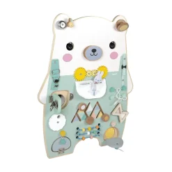 Janod                    Jouet Pure Busy Board Ourson    Vert