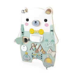 Janod                    Jouet Pure Busy Board Ourson    Vert
