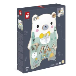 Janod                    Jouet Pure Busy Board Ourson    Vert