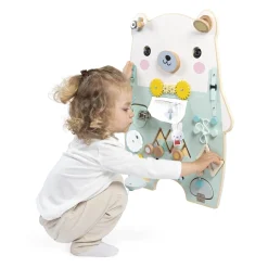 Janod                    Jouet Pure Busy Board Ourson    Vert