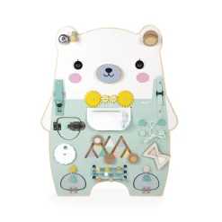 Janod                    Jouet Pure Busy Board Ourson    Vert