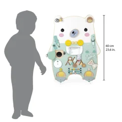 Janod                    Jouet Pure Busy Board Ourson    Vert